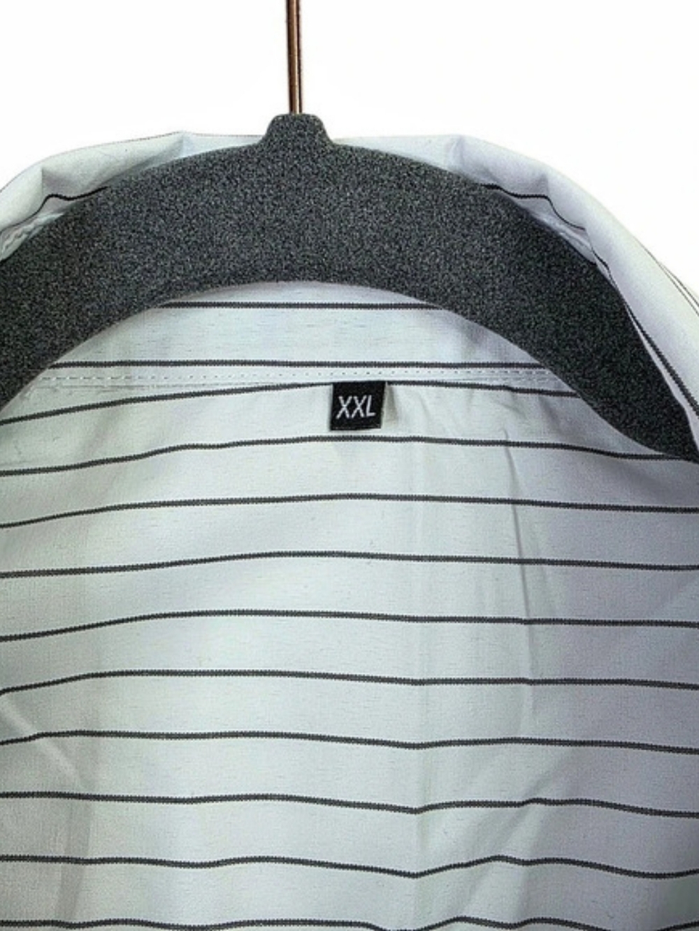 Striped Shirt in White & Black Size XXL